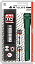 Green LED Mini Flashlight AA Battery I1012