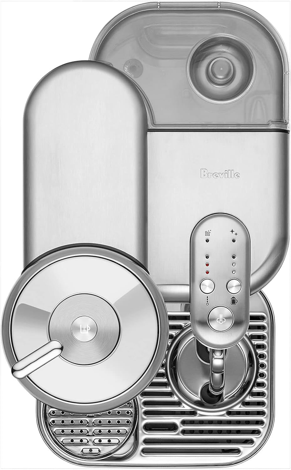 Brushed Stainless Steel Coffee and Espresso Maker W3401