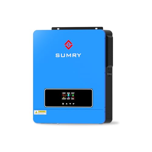 3600W Solar Inverter Charger, DC 24V to AC 110V Hybrid Inverter with 120A MPPT Controller, Pure Sine Wave A5366