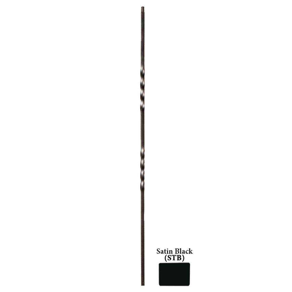 44 in. x 0.5 Double Twist Wrought Iron Baluster L700815