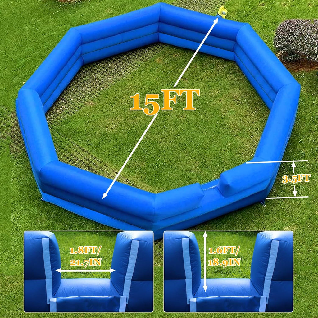 15FT Inflatable Gaga Ball Pit with Electric Blower T77042