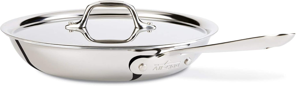 10 Inch Stainless Steel Fry Lid and 3-Quart Stainless Steel Sauce Pan with Lid W78691