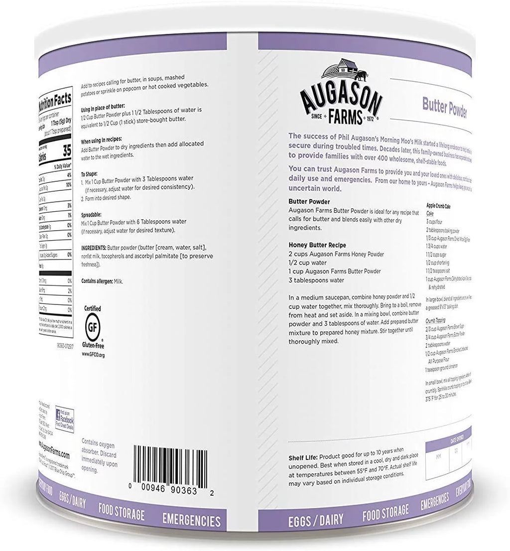 Butter Powder 2 lbs 4 oz No. 10 Can Z849