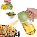 2Pcs Black 2-in-1 Oil Dispenser and Sprayer 470ml N4743