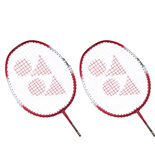 Light Aluminium Badminton Racquet Set of 2 with Full Cover E2516