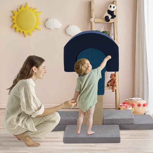 7 Pieces Soft Foam Climbing Blocks PlaySet X449293