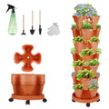 2 Set of 7 Tier Vertical Garden Planter White O661497