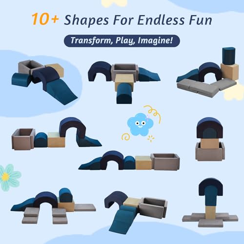 7 Pieces Soft Foam Climbing Blocks PlaySet X449293
