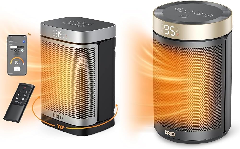 1500W Smart Portable Electric Heater with Thermostat P7825