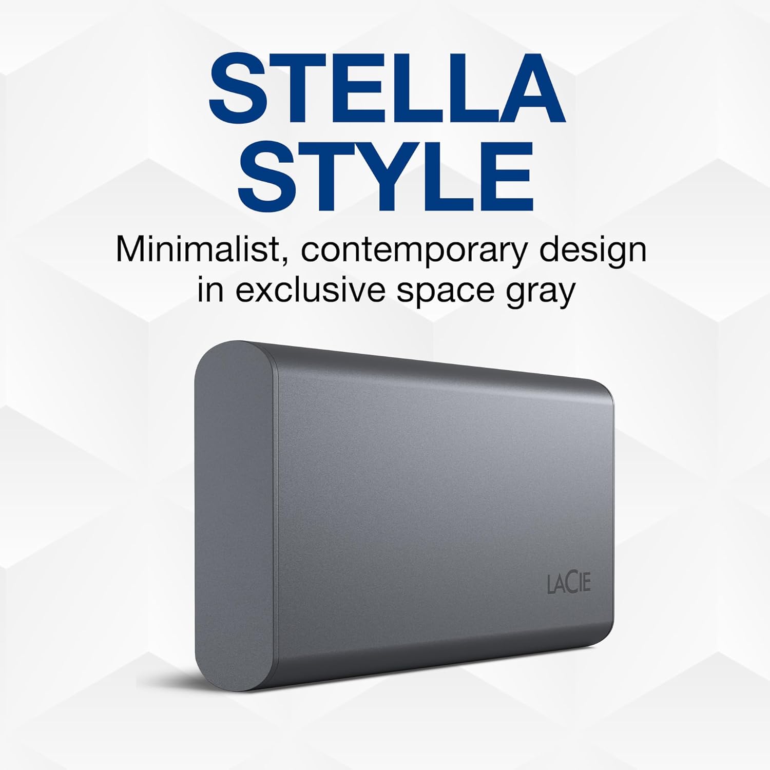 2TB External Solid State Drive Portable SSD - Space Grey, USB-C 3.2 V787771