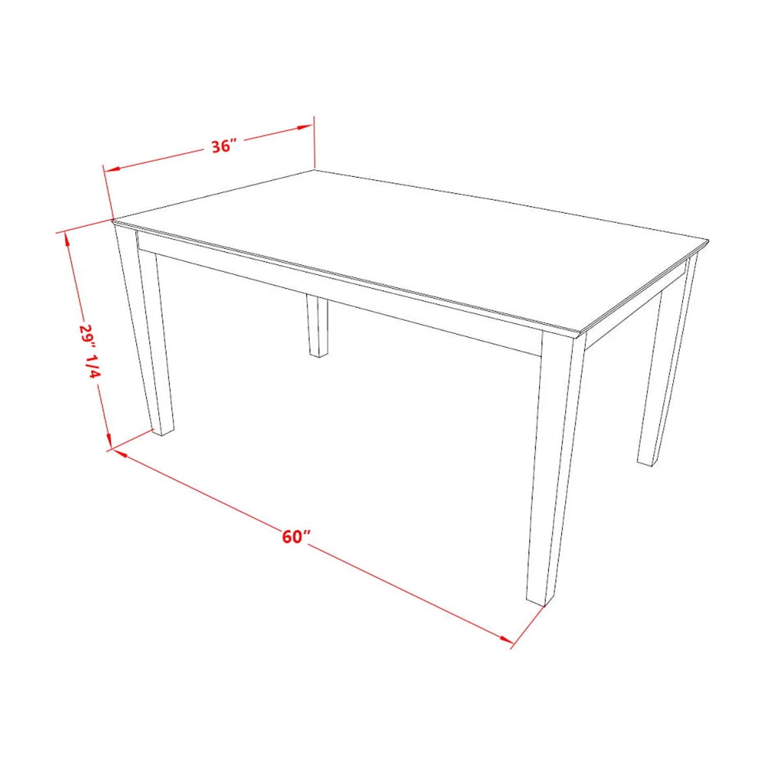 7 Piece Dining Table and 6 Chairs W146897