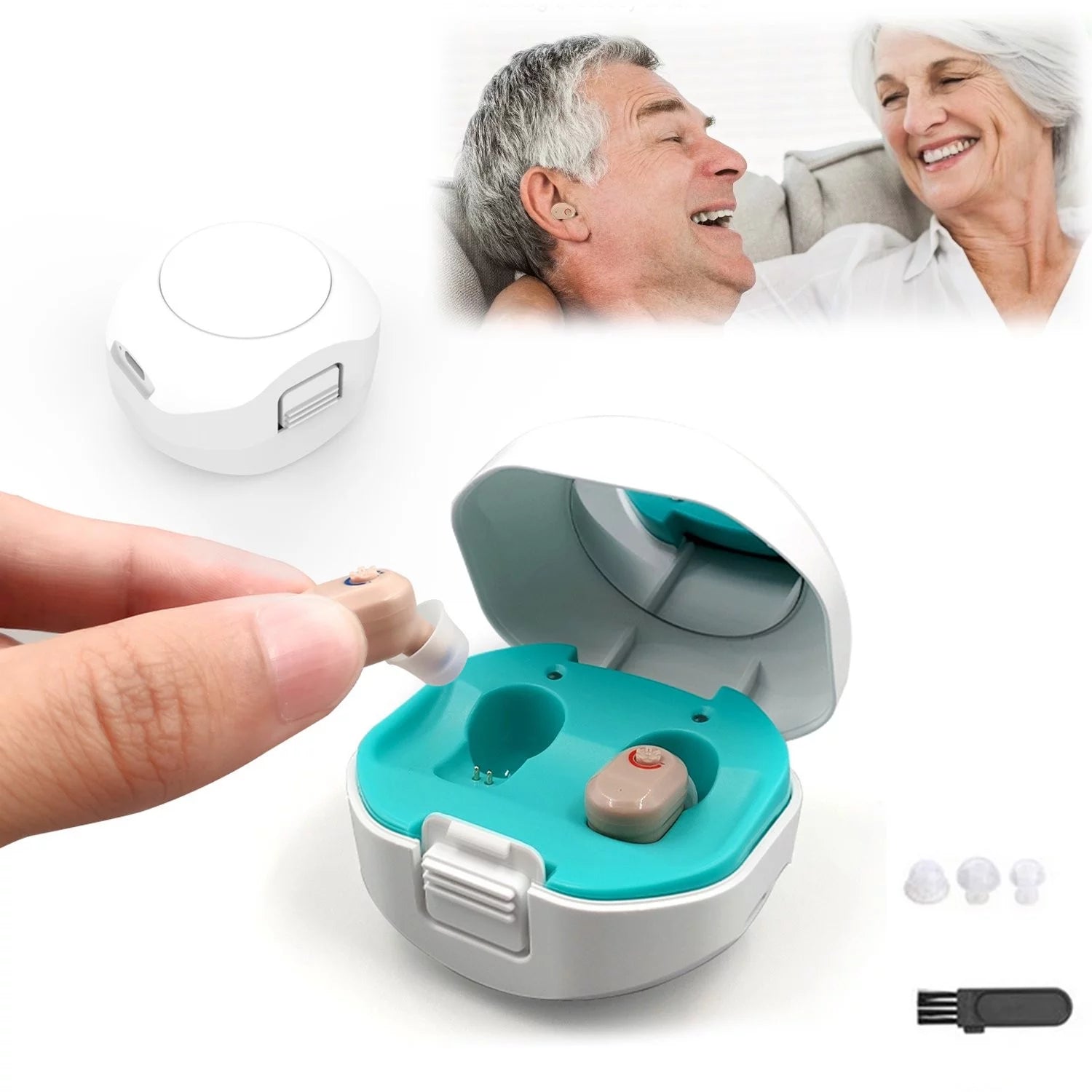 Mini Invisible Rechargeable Hearing Amplifier with Noise Cancelling A579