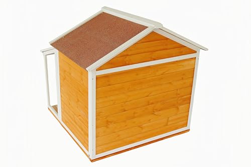 Brown Weatherproof Wooden Dog House R6434