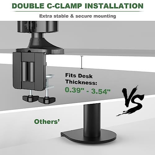 Triple Monitor Mount, Fully Adjustable Gas Spring, VESA 75x75/100x100mm U2763