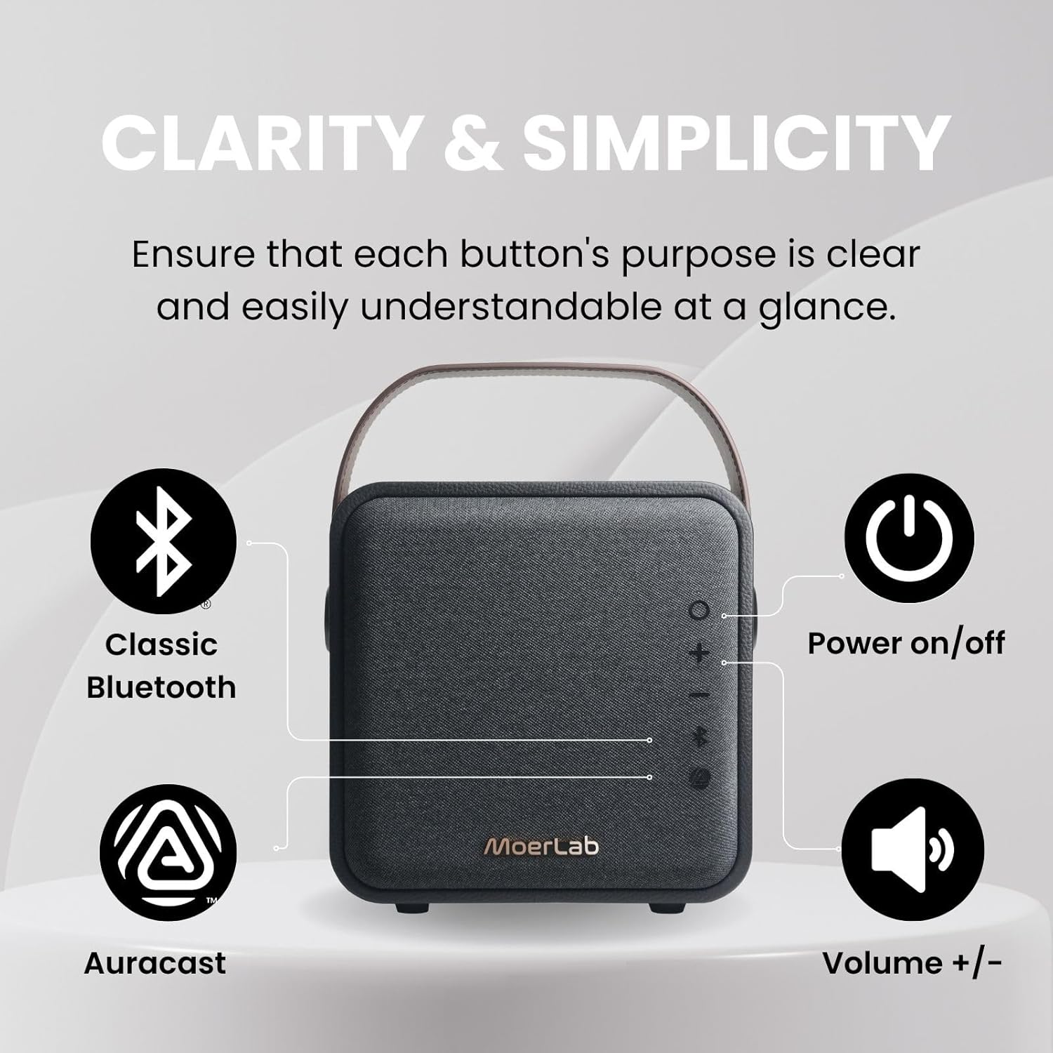 Portable Bluetooth Speaker with 80W Stereo Sound, Deep Bass, 20H Playtime, Bluetooth 5.3 TWS Pairing D951