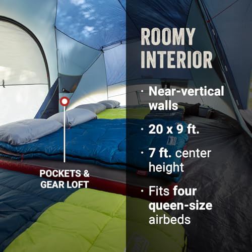 Large Family Tent with Rainfly & Carry Bag E276836