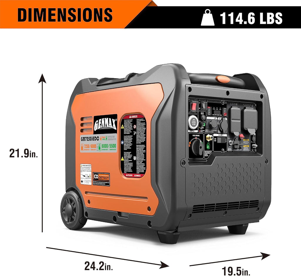 7250W Dual Fuel Portable Generator with Remote/Electric Start H230691