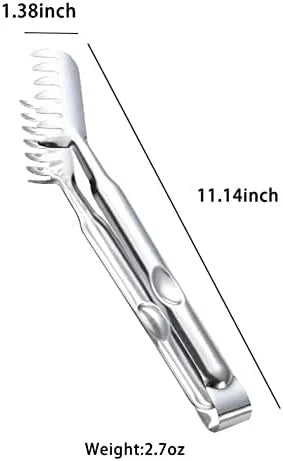 2-Piece Stainless Steel Spaghetti Set with Tongs, 12 Inch R91985