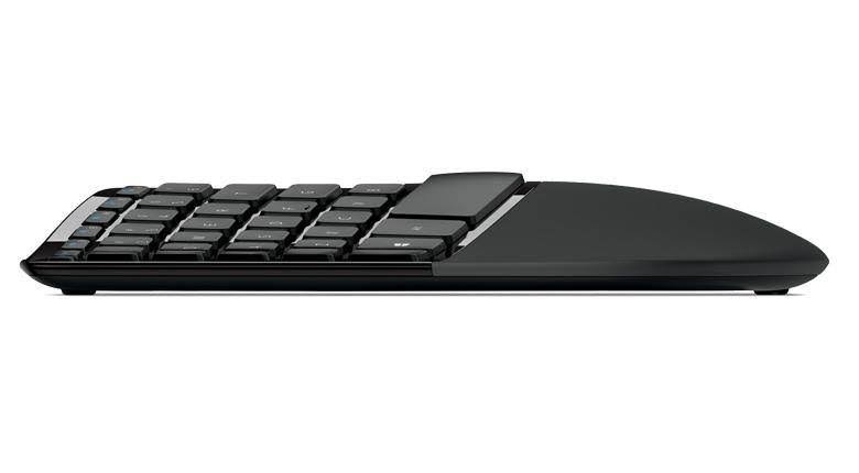 Ergonomic Keyboard USB QWERTY Black I5703