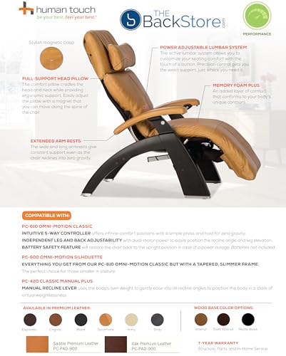 Matte Black Zero Gravity Recliner with Memory Foam H732802