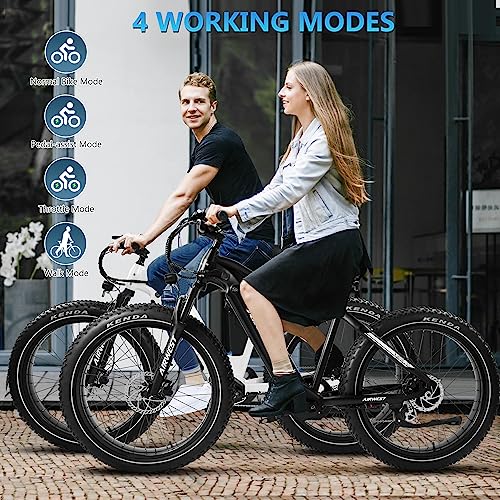 1000W BAFANG Motor 48V 15Ah LG Battery 26" x4.0 Fat Tire Electric Bicycle with Hydraulic Disc Brakes A7168