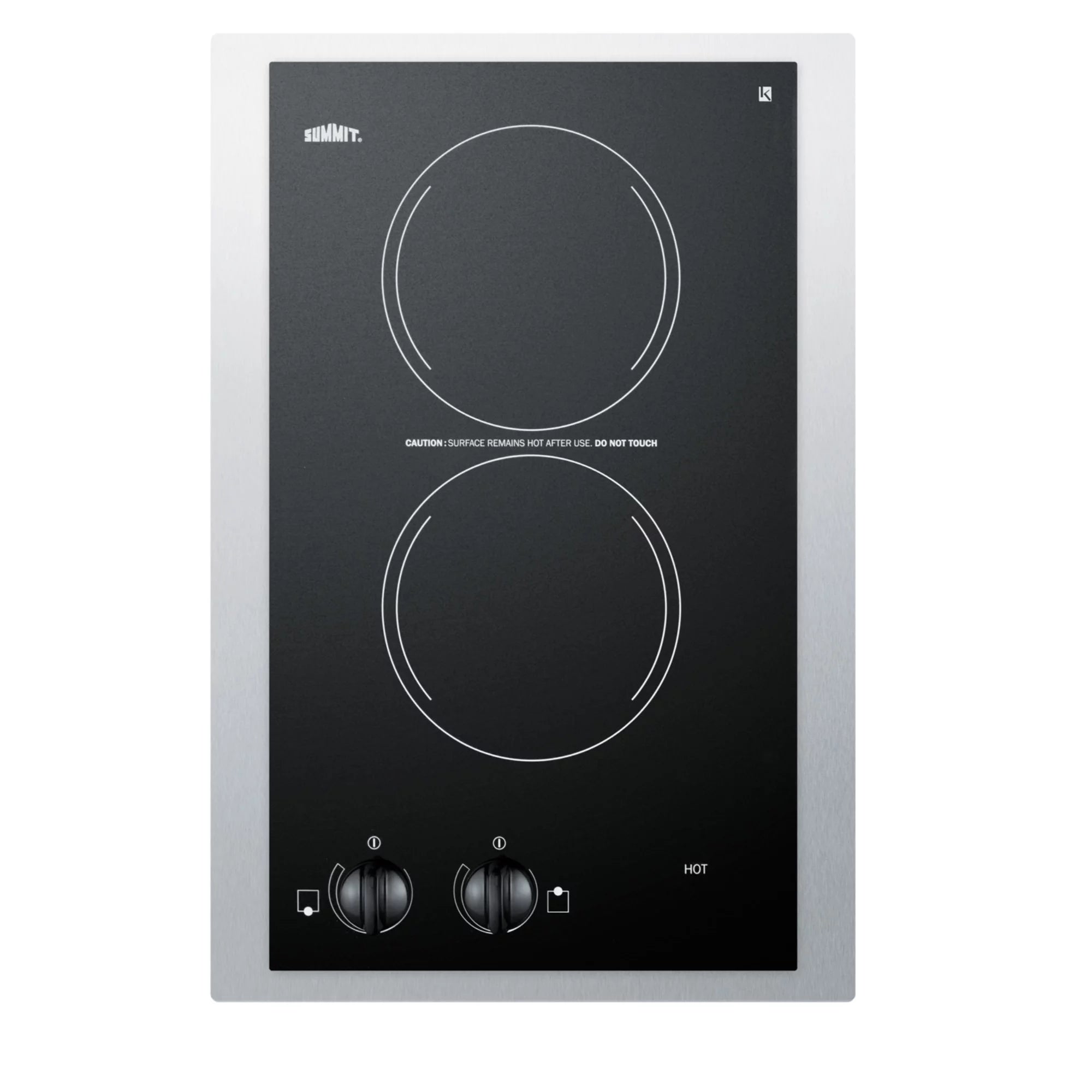 15" Wide 230V 2-Burner Radiant Cooktop O498110