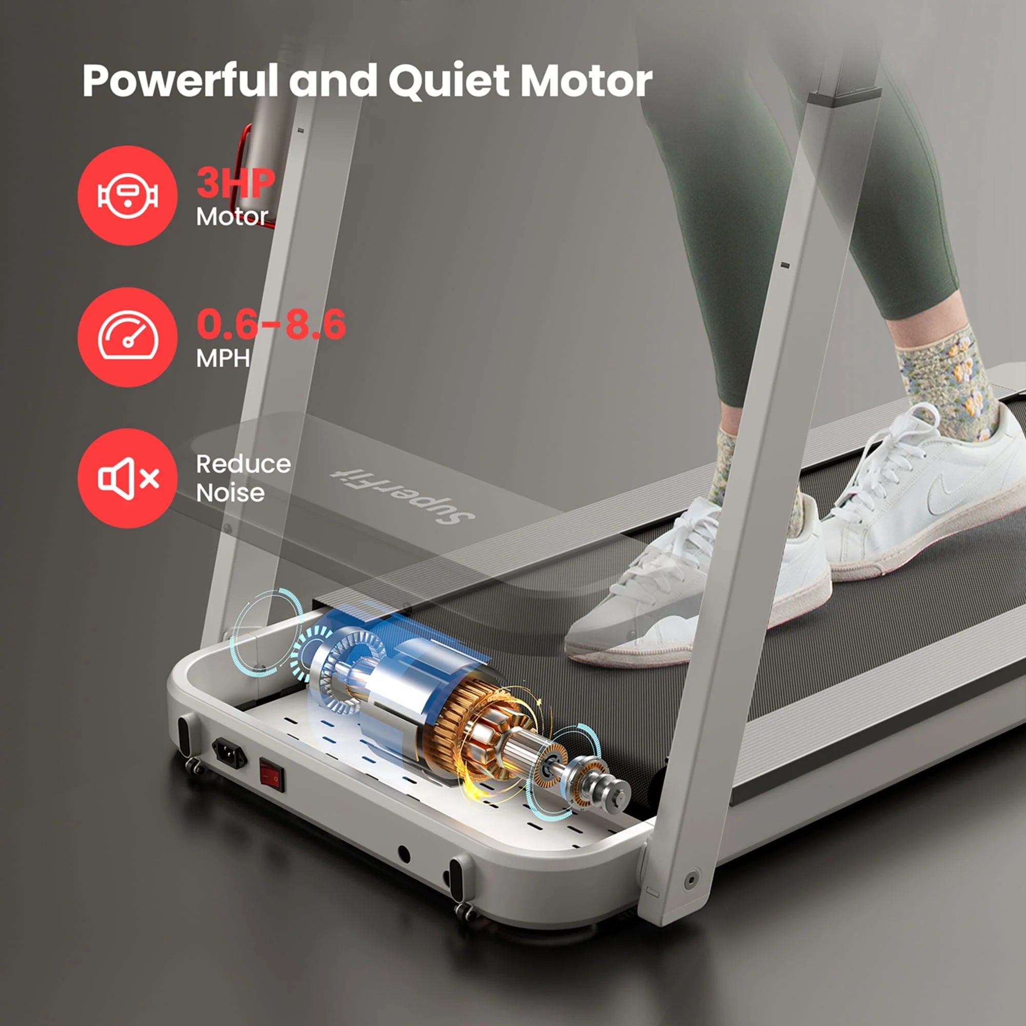 Black Folding Treadmill M57884