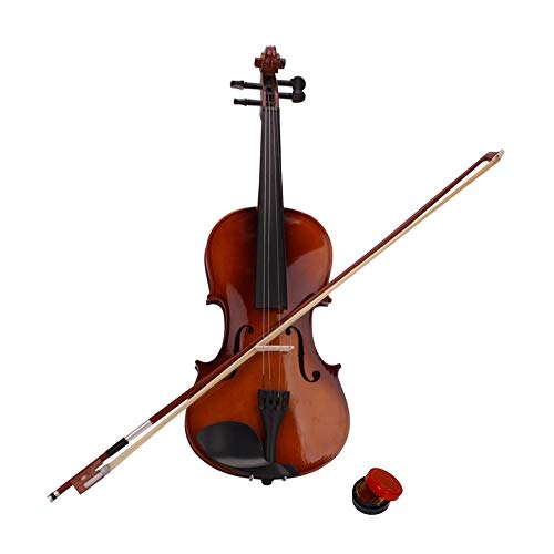 Pink Solid Wood Acoustic Violin Set with Case, Bow, Rosin N5766