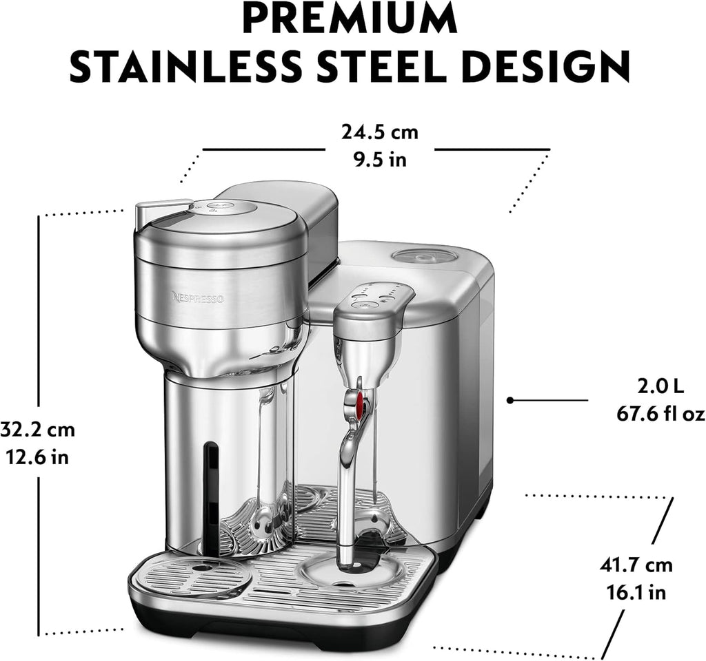 Brushed Stainless Steel Coffee and Espresso Maker W3401