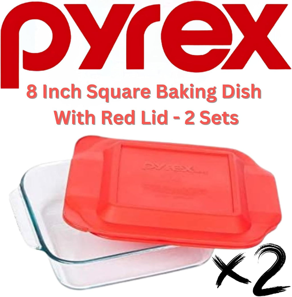 8 Square with red cover (2 PACK) X2138