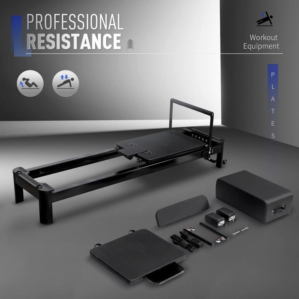 Aluminium Pilates Reformer with Reformer Box and Padded Jump Board Q2303