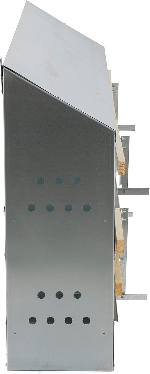 Galvanized Steel 10 Hole 50 Bird Chicken Brooding Box (4 Pack) N9029