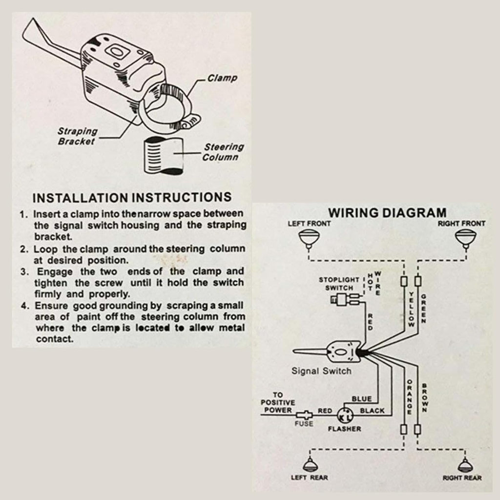 12V Universal Turn Signal Switch A711