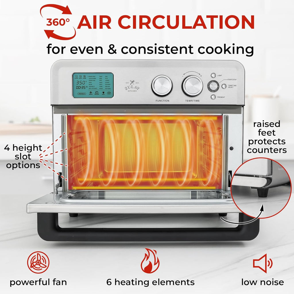 26.4Qt Stainless Steel Air Fryer Toaster Oven Combo O98909