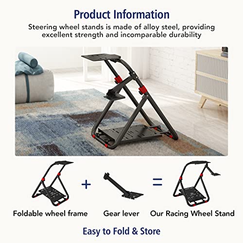 Foldable Adjustable Racing Wheel Stand S521840