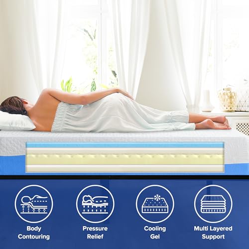 10 Inch Gel Memory Foam King Mattress N299896