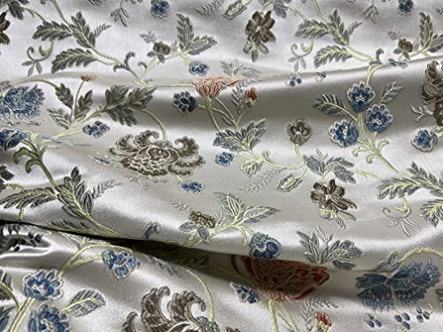 Red Woven Jacquard Floral Heavy Furnishing Fabric 54 inches F26861