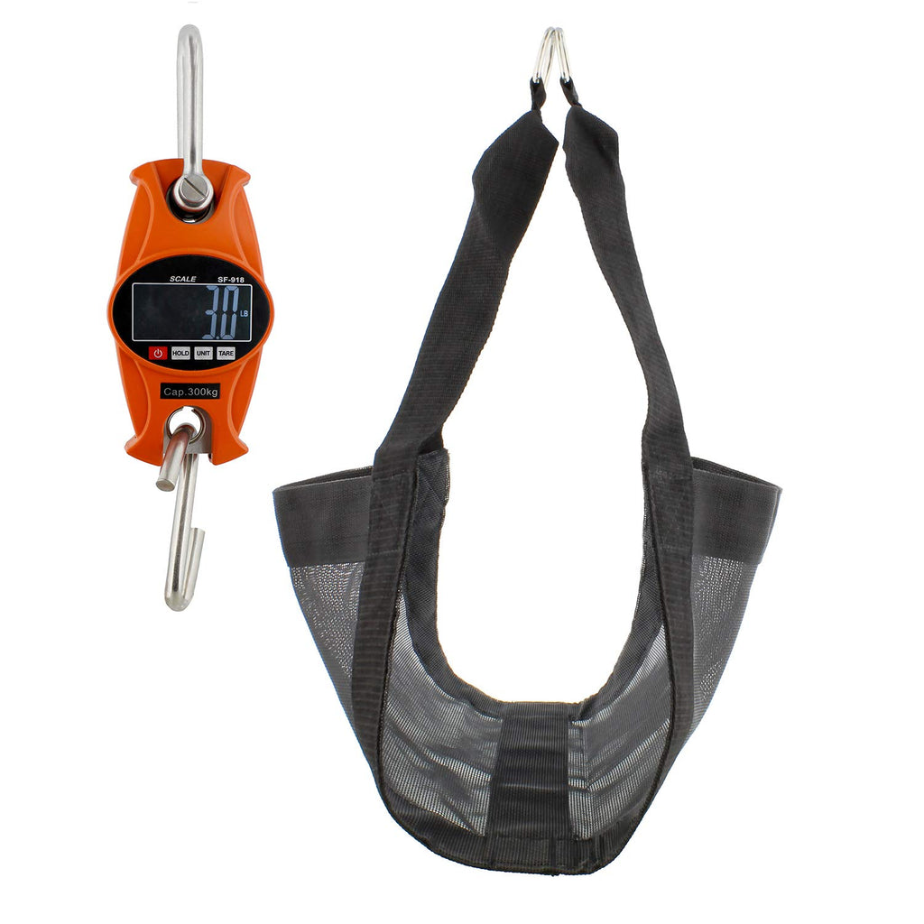 Orange Digital Hanging Scale 660 lb W7089