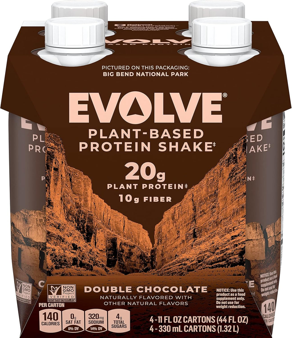 11oz 4 Pack Plant Based Protein Shake Double Chocolate G7944