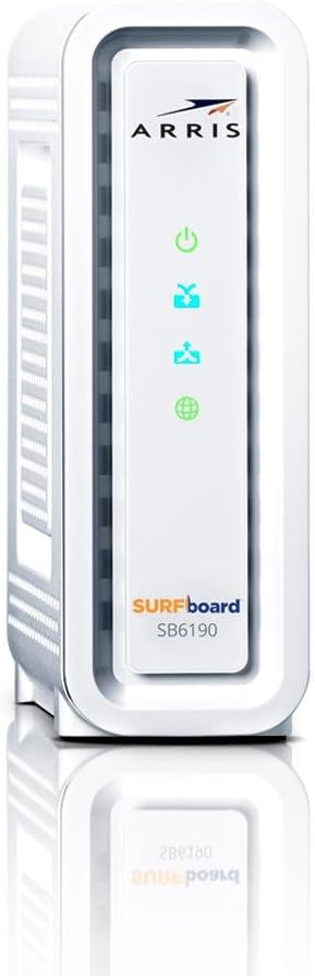 White 32x8 DOCSIS 3.0 Cable Modem M505