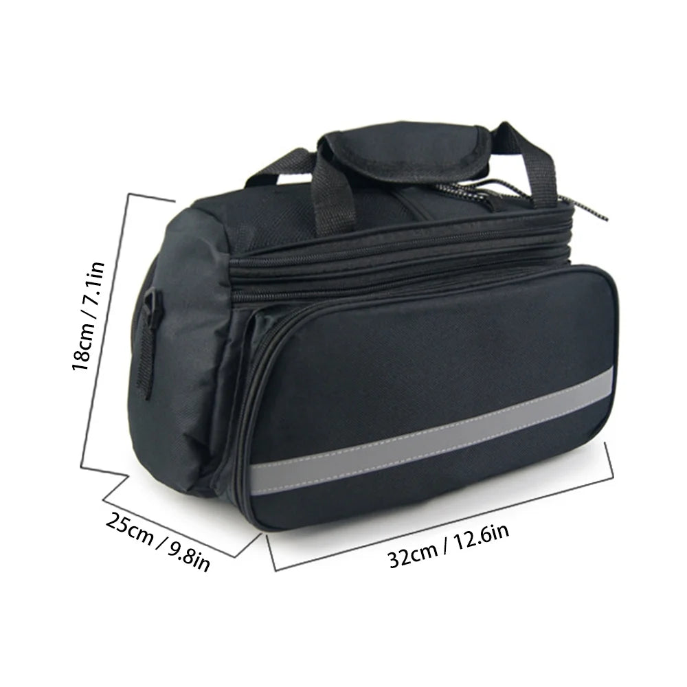 Rear Seat Bag Expandable Bike Rack Bag with Rain Cover Z1273