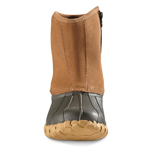 Men’s Side Zip Insulated Leather Duck Boots, 400 Gram L293915