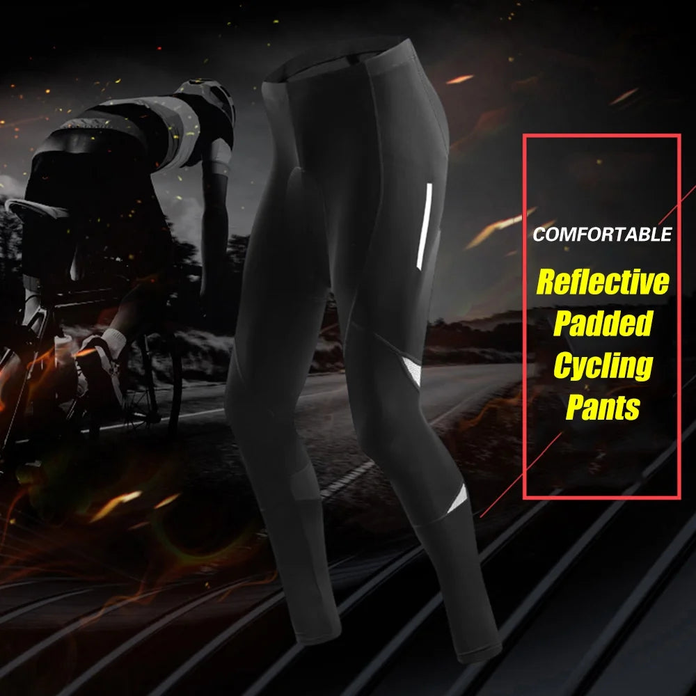 Reflective Gel Padded Cycling Tights N16443