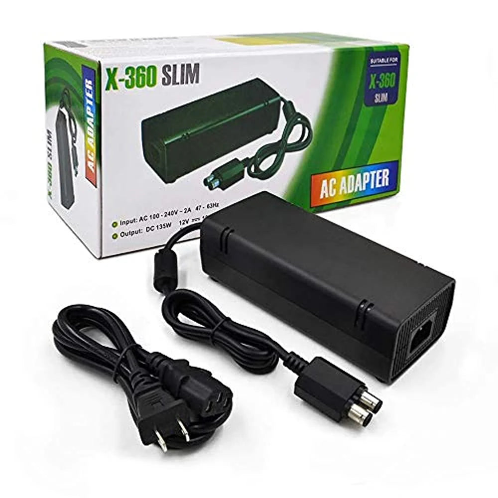 Black AC Adapter for Xbox 360 Slim Y87741