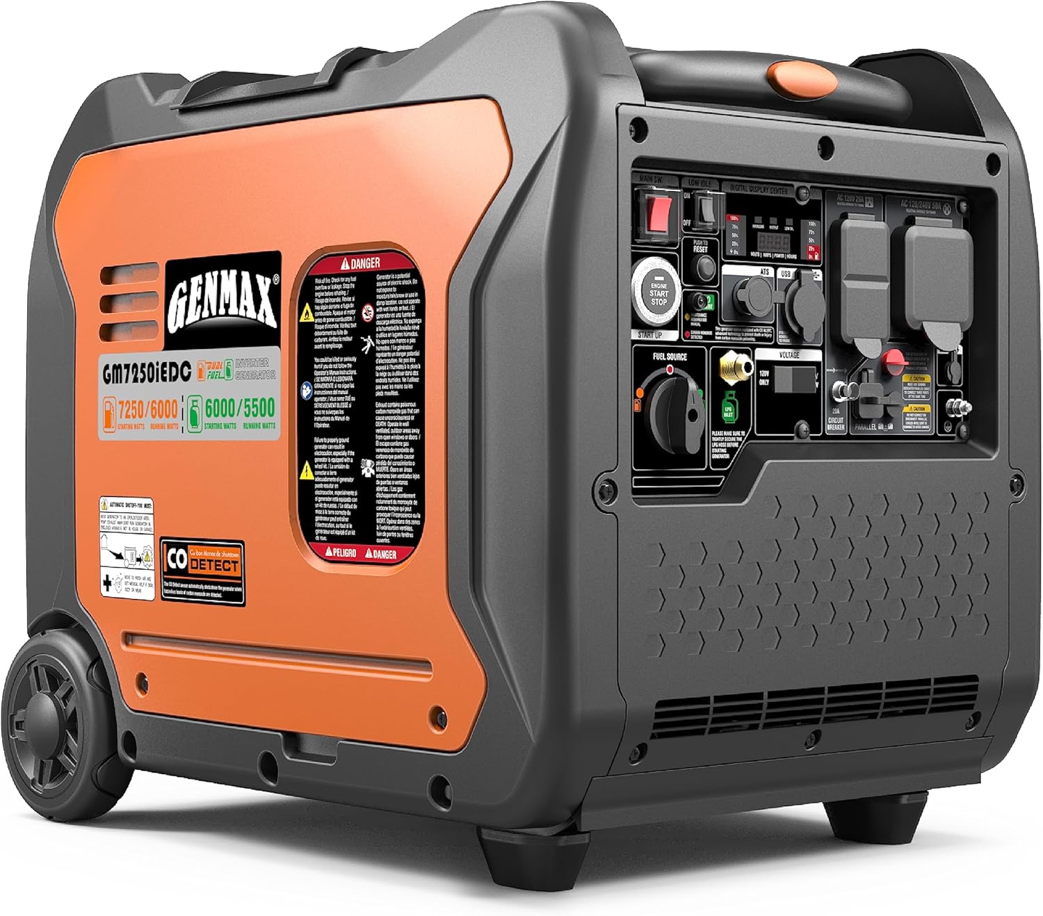 7250W Dual Fuel Portable Generator with Remote/Electric Start H230691