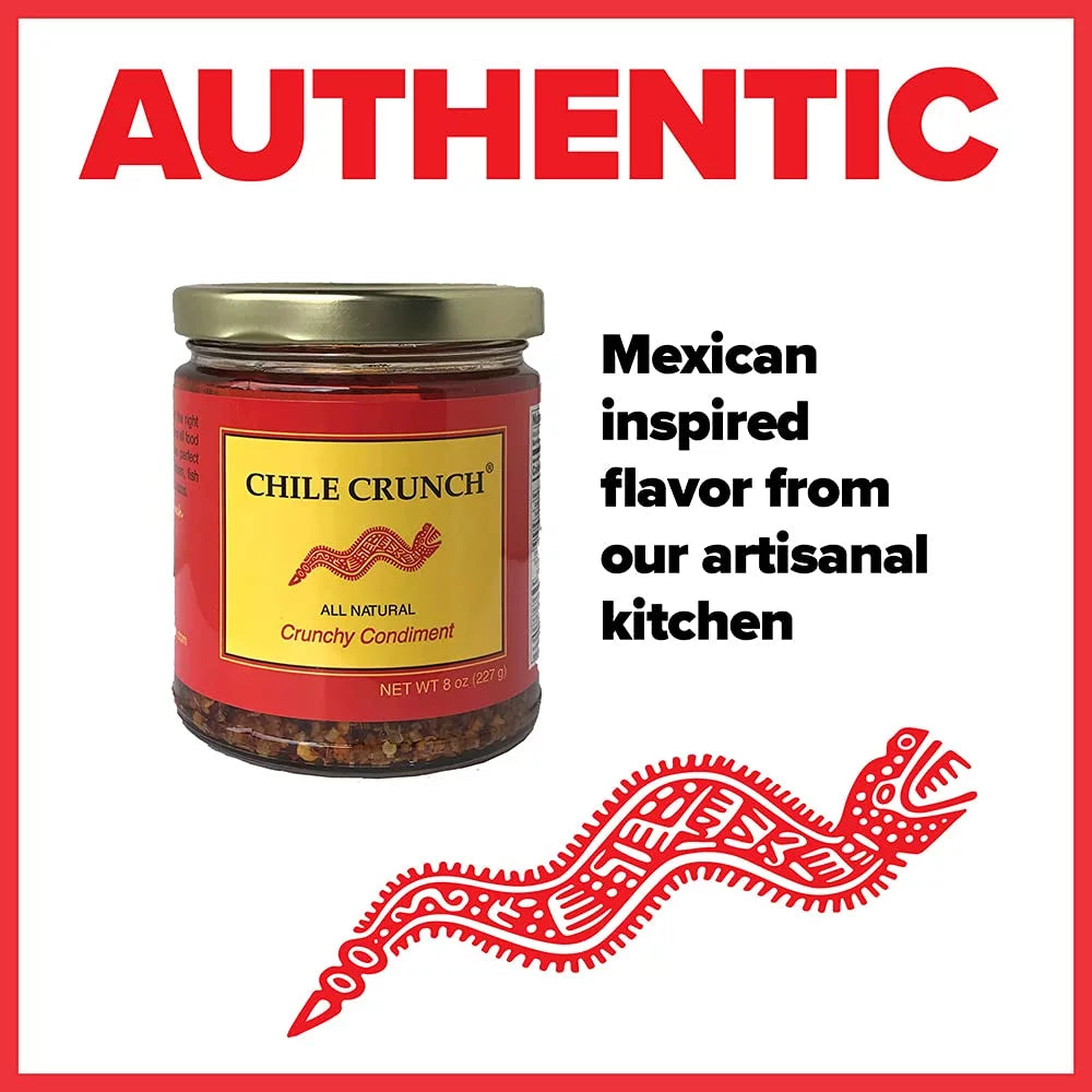 Chile Crunch Crunchy All Natural Spicy Condiment 1 Jar G1330