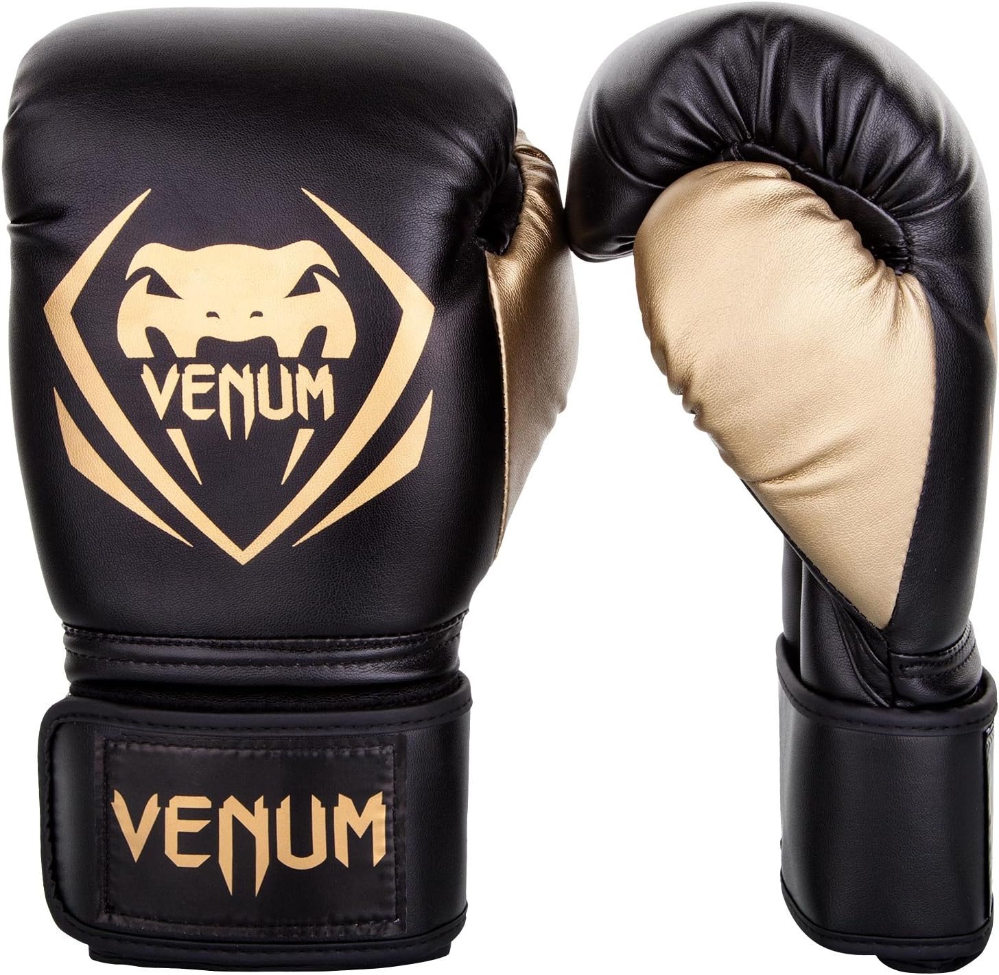 Black/Gold 10oz Boxing Gloves U800
