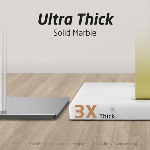 2-Tier Stainless Steel Towel Rack Stand with Marble Base T4825