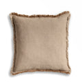 Hopsack Cushion in Isabella Beige