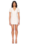 Nookie Tarsha Tweed Mini Dress - White